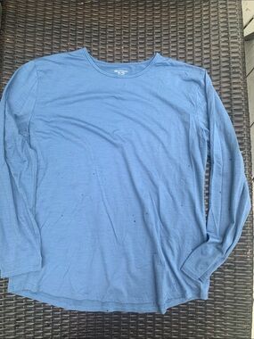 Cloudveil Wool Light Blue Long-Sleeve Crew Neck